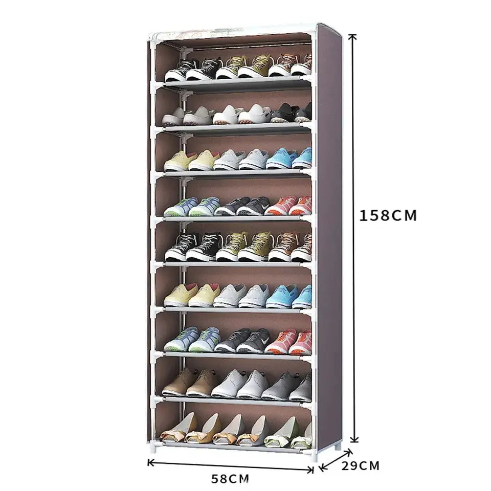 10 Layer Printed Shoe Rack