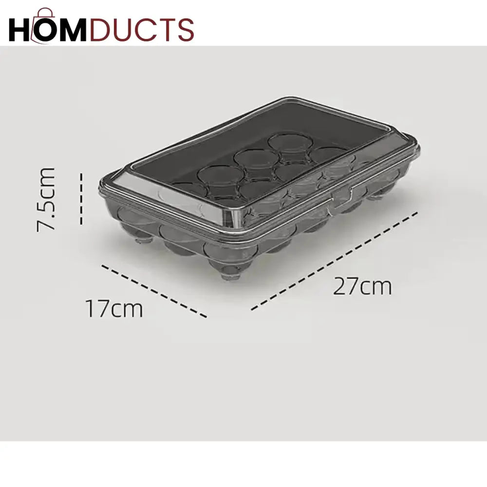 15-Grid Refrigerator Egg Organizer & Storage Tray - Durable Kitchen Egg Dispenser