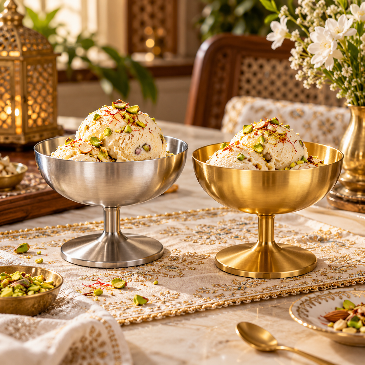 Premium Dessert Cup with Stem – Size & Finish Options