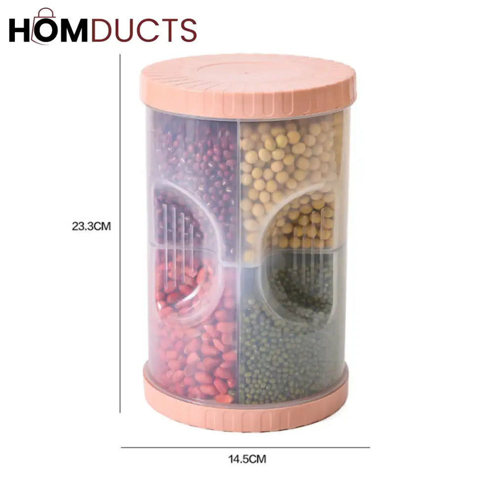 4 Partition Food Container