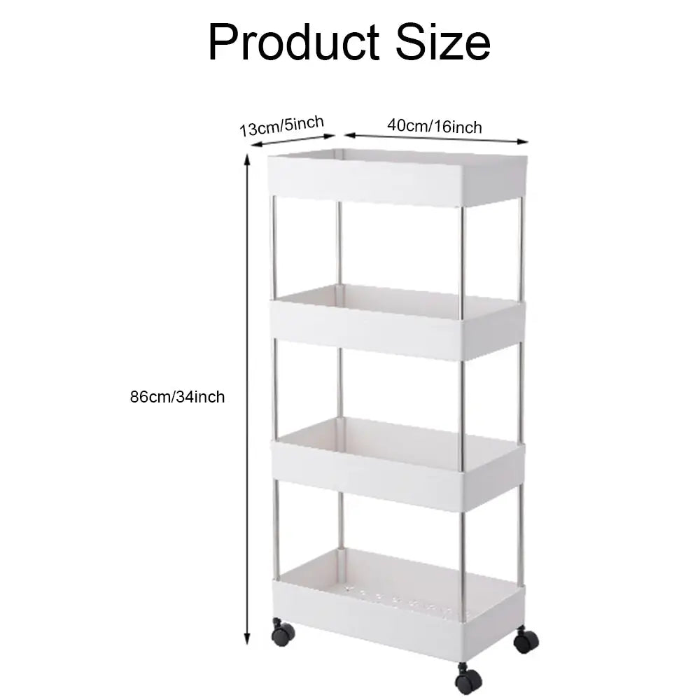 4 Tier Slim Trolly
