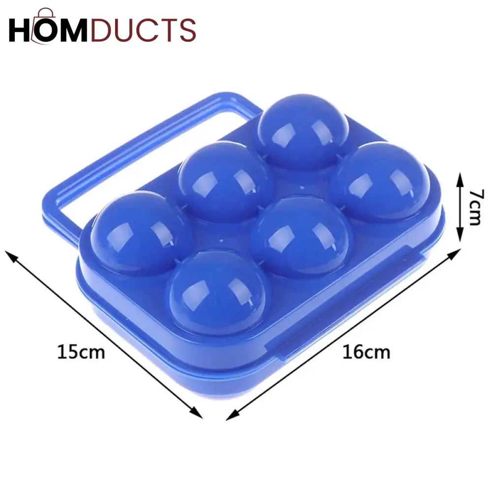 6 Grids Briefcase Egg Organizer