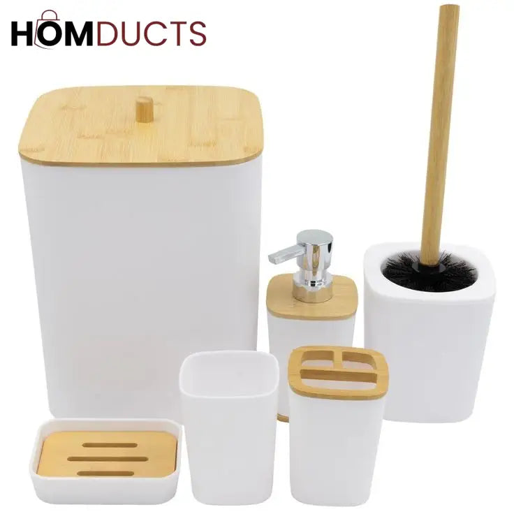 6pcs Bathroom Accessory Set