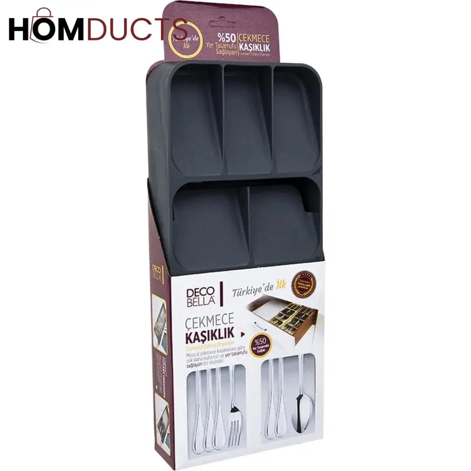 9 Compartment Drawer Cutlery Holder