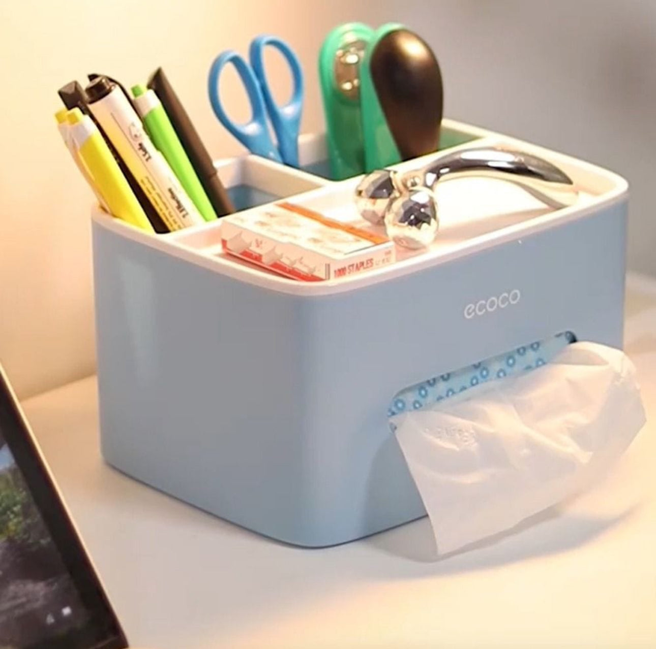 Luxury Multipurpose Tissue Box Organizer – Wall Mounted Storage with Compartments