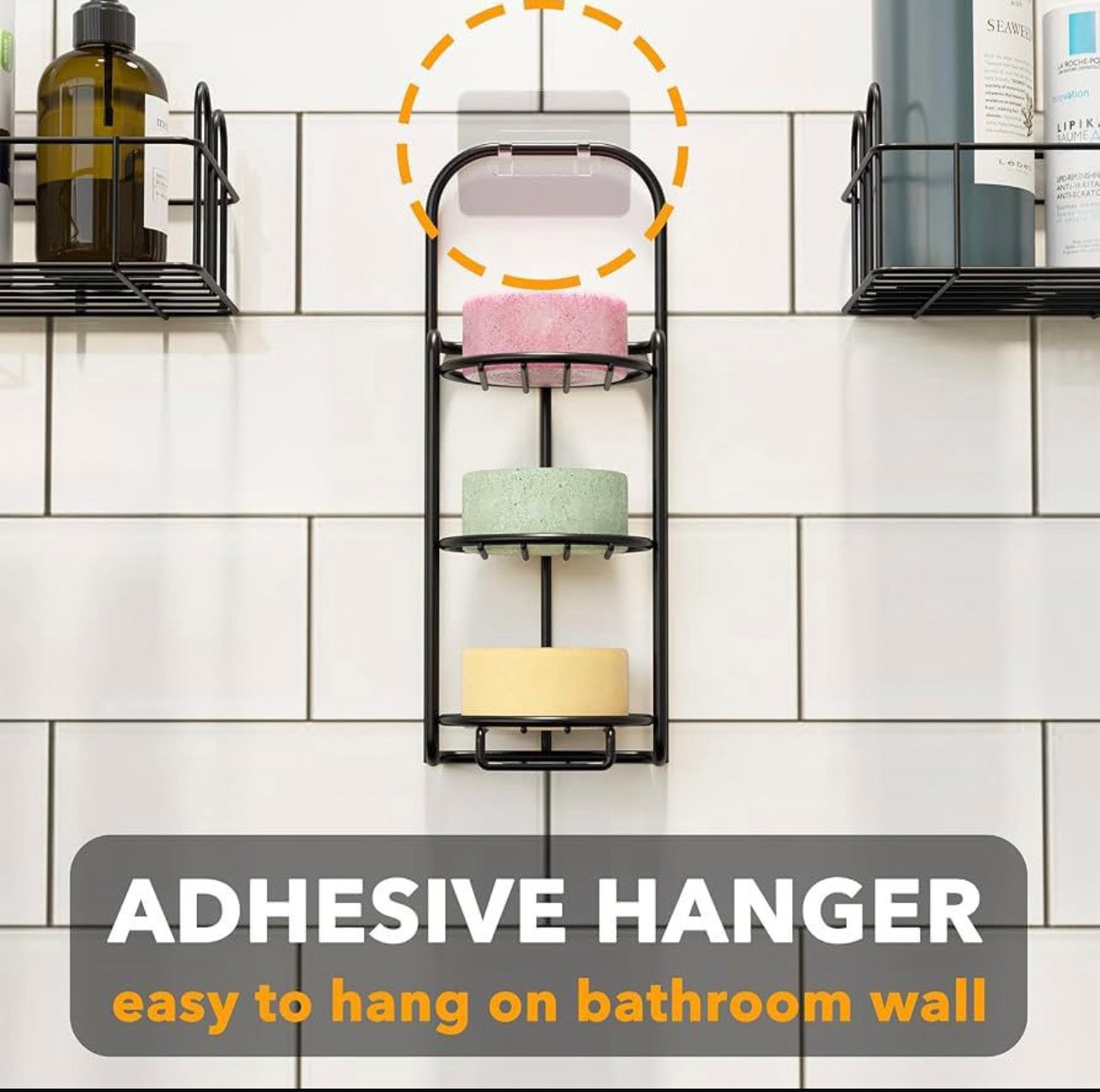 4-Tier Wall-Mount & Freestanding Soap Holder Rack | Space-Saving Bathroom Soap Organizer