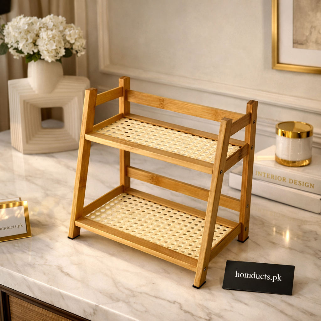Premium Wooden 2-Tier Indoor Plant Stand – A-Frame Display Rack for Home Decor