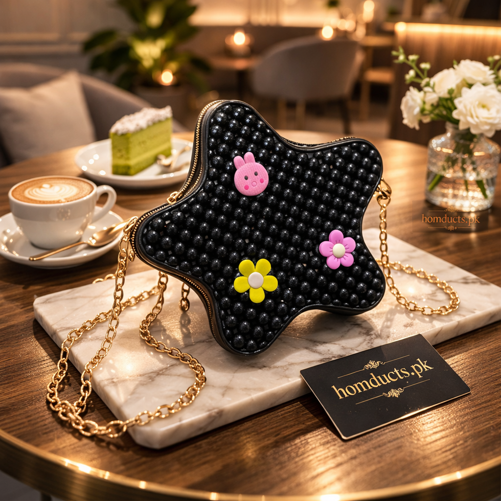 Cute Star Beaded Mini Pouch – Stylish Coin & Accessories Organizer