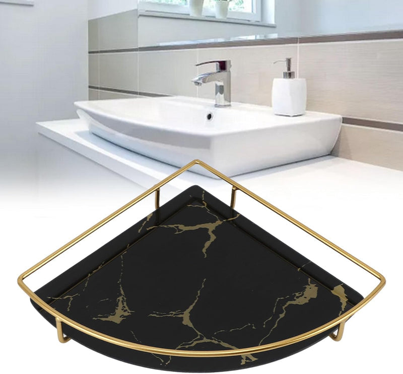 Luxury Wall-Mounted Bathroom Corner Shelf Rack – Premium Shower Organizer