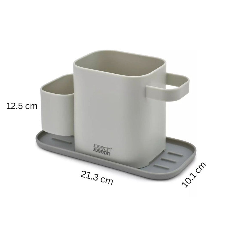 Joseph Joseph 3-in-1 Kitchen Sink Organizer with Drainage Tray – Grey