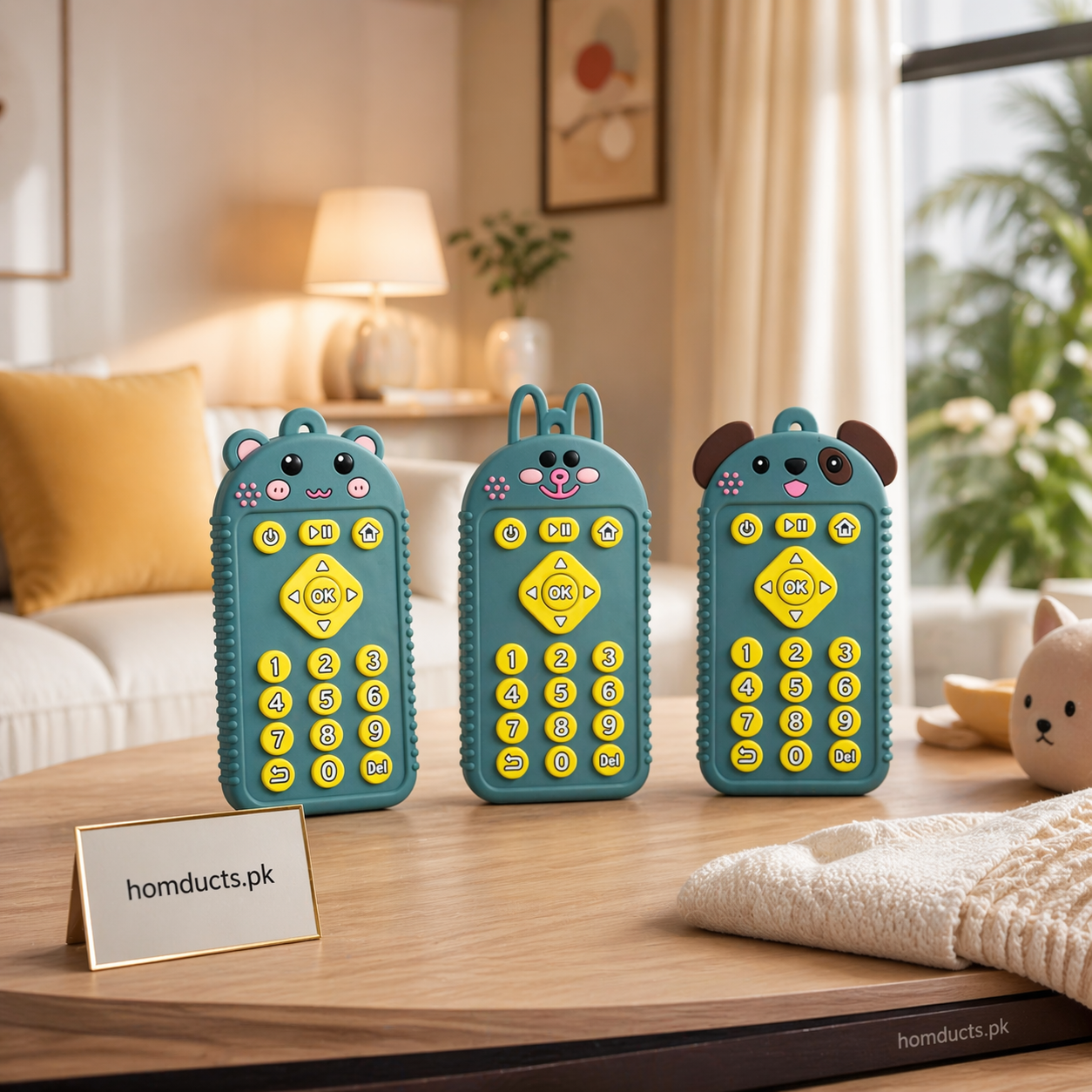 Cute Animal Design Kids Learning Remote Toy – Interactive Educational Controller (1 Pc)