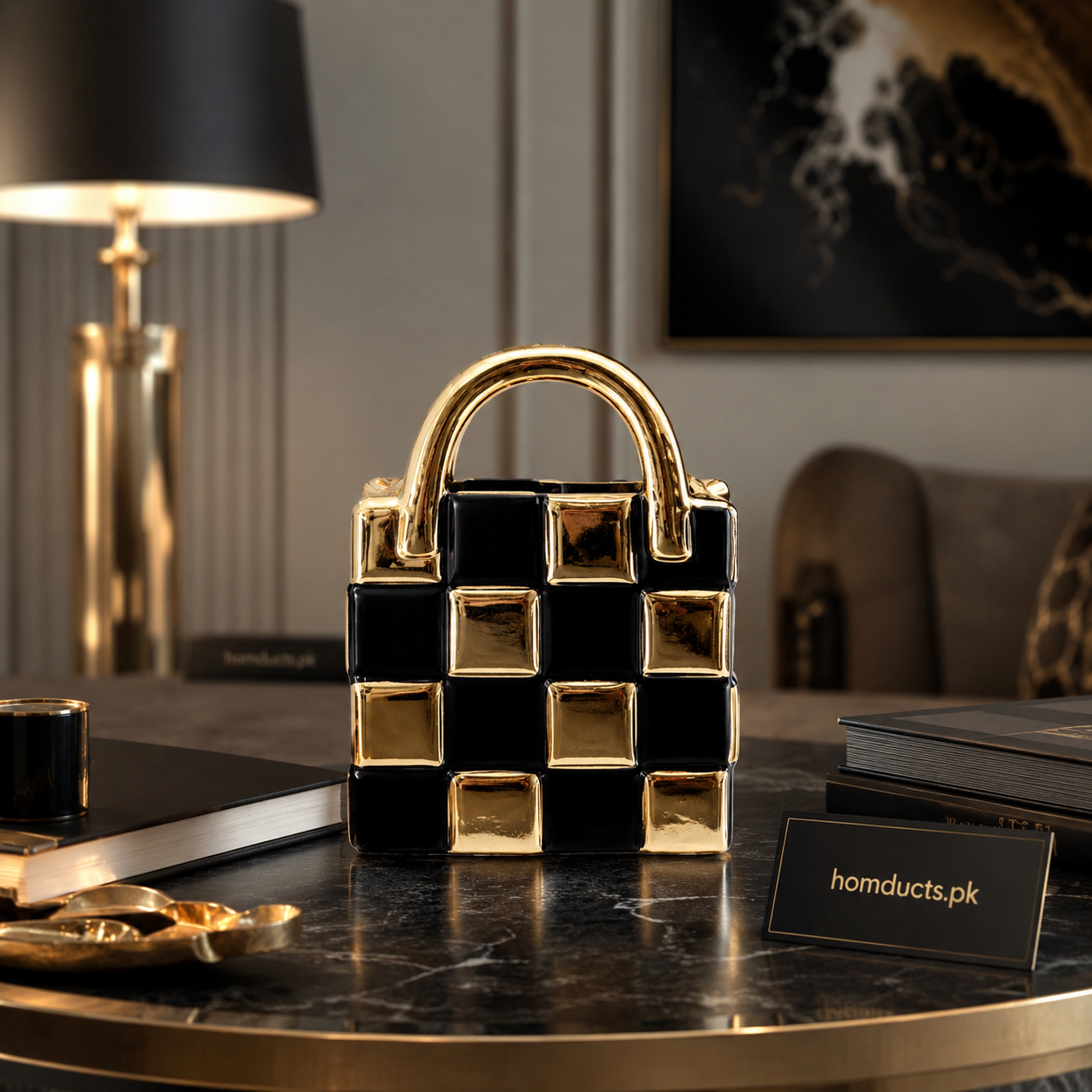 Luxury Handbag Style Decorative Showpiece for Modern Home & Office Table Decor