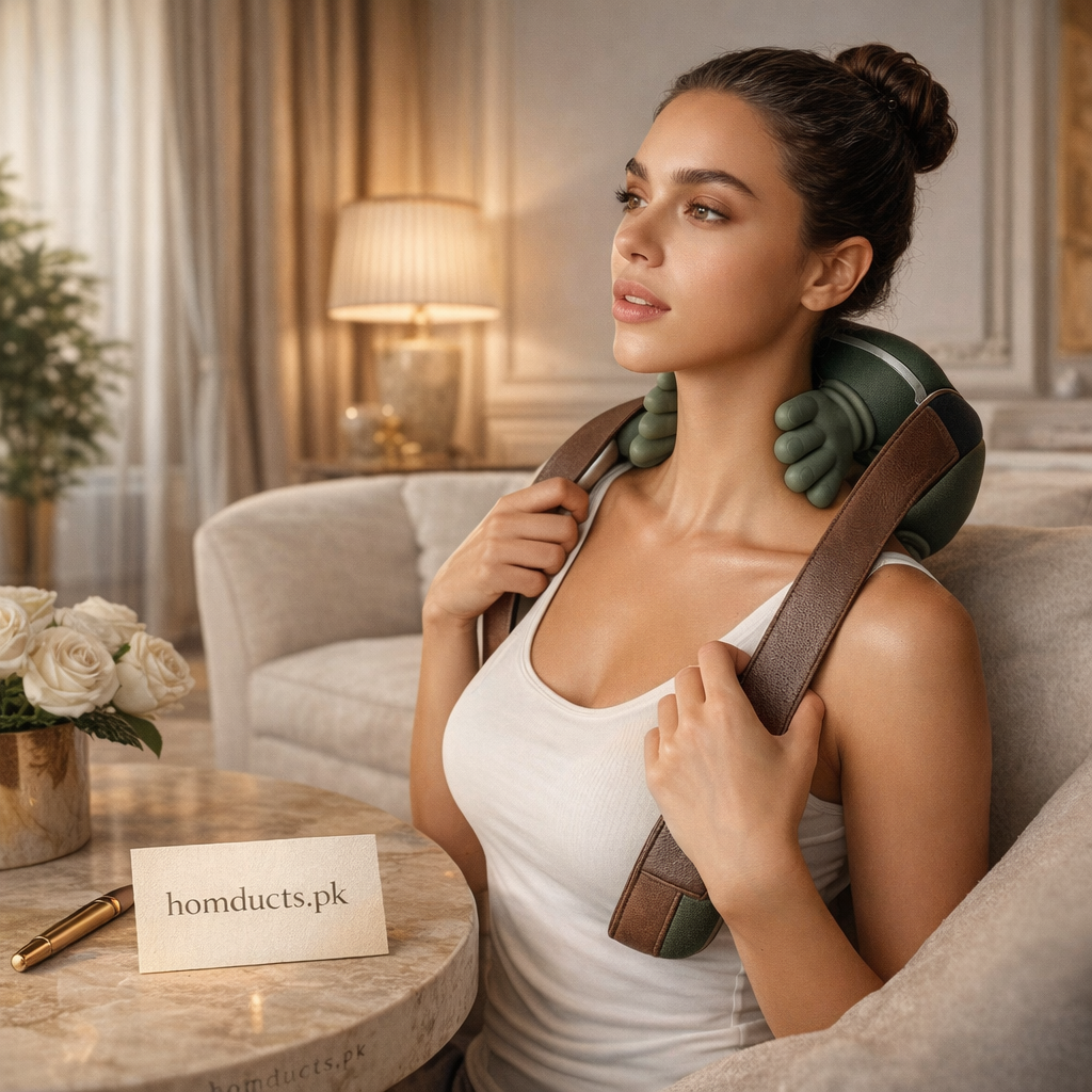 Advanced Trapezius Neck & Shoulder Massager with Heat – Smart Deep Kneading Therapy Device