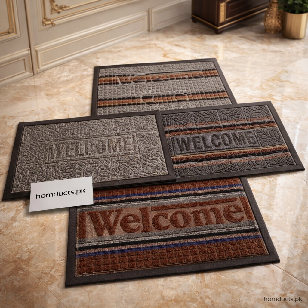 Luxury Anti-Slip Welcome Door Mat – Premium Absorbent Floor Mat (1 Pc)
