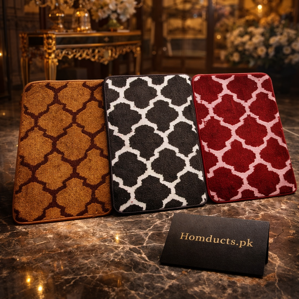 Luxury Anti-Slip Door Mat (40×60 cm) | Soft Plush Entrance Floor Mat (1 Pc)