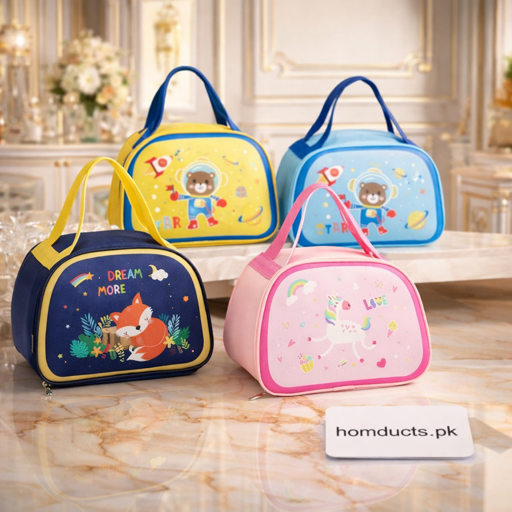 Premium Kids Insulated Lunch Bag – Cute Cartoon Thermal Carry Case