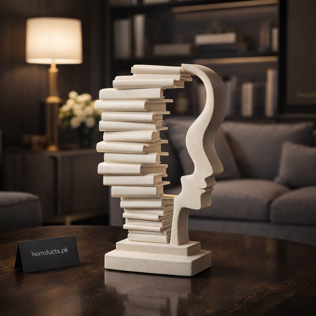 Modern Abstract Face Sculpture – Luxury Artistic Home Decor Accent