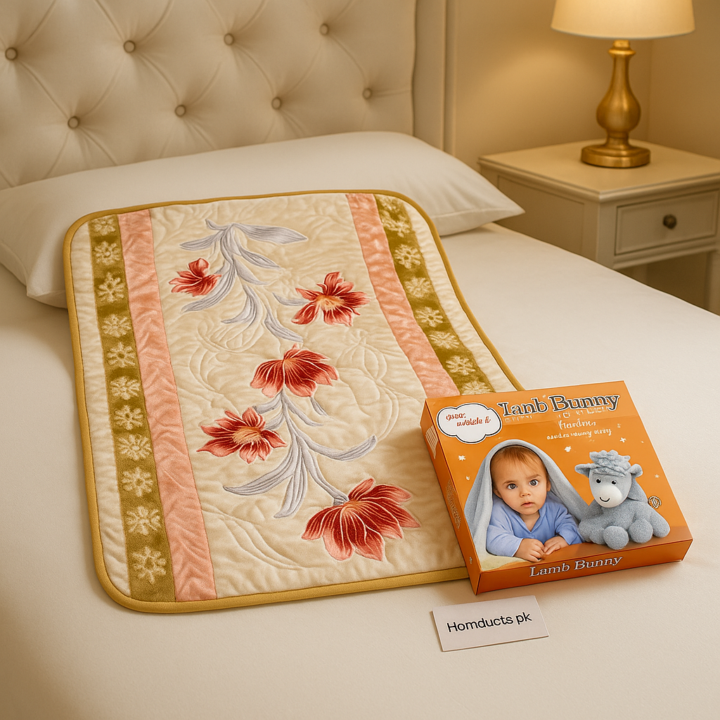 Premium Soft Baby Blanket – Warm Lamb Bunny Mink Blanket for Newborns & Infants