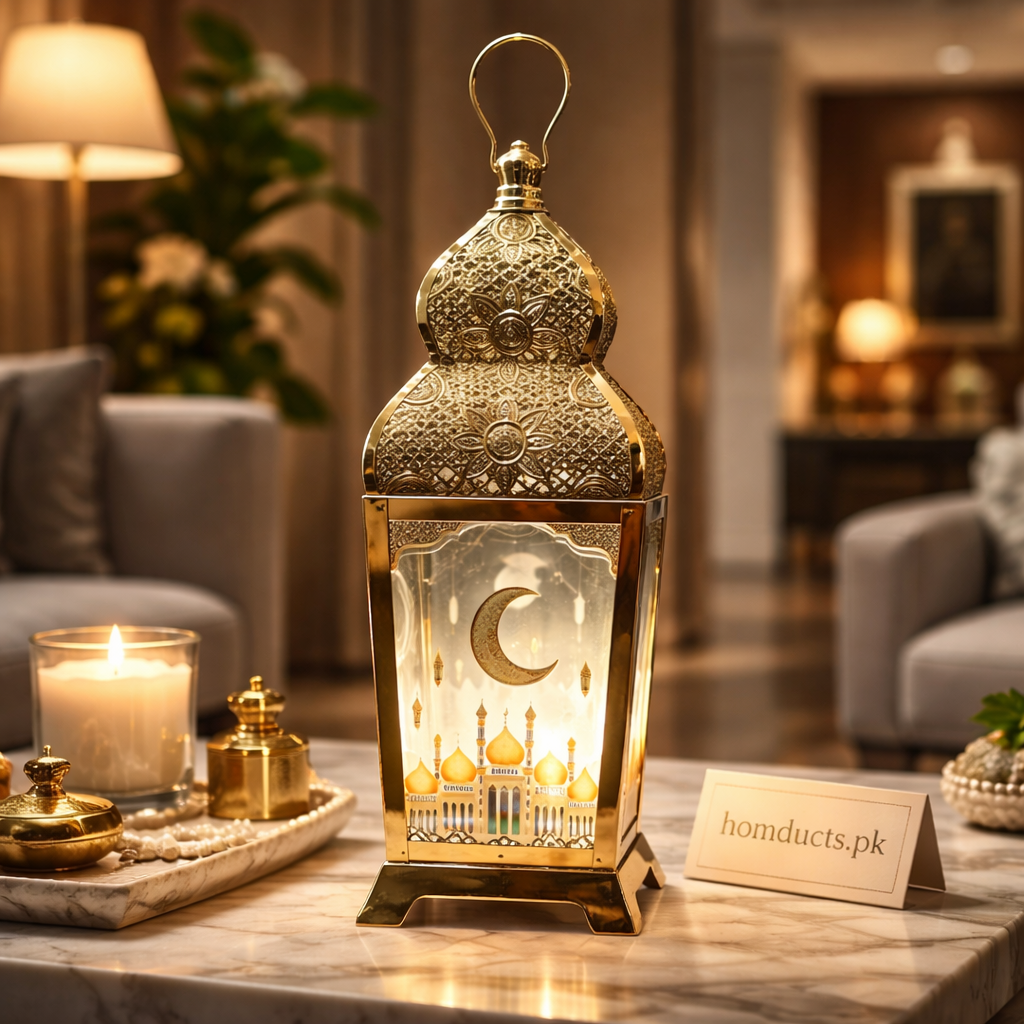 Ramadan Arabic LED Lantern Speaker – Battery Operated Islamic Nasheed Lamp Decorative Light