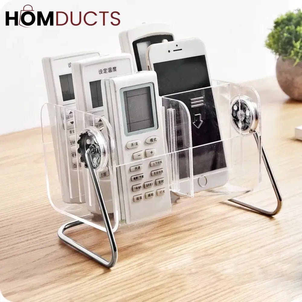 Acrylic 6 Grid Remote And Multipurpose Stand