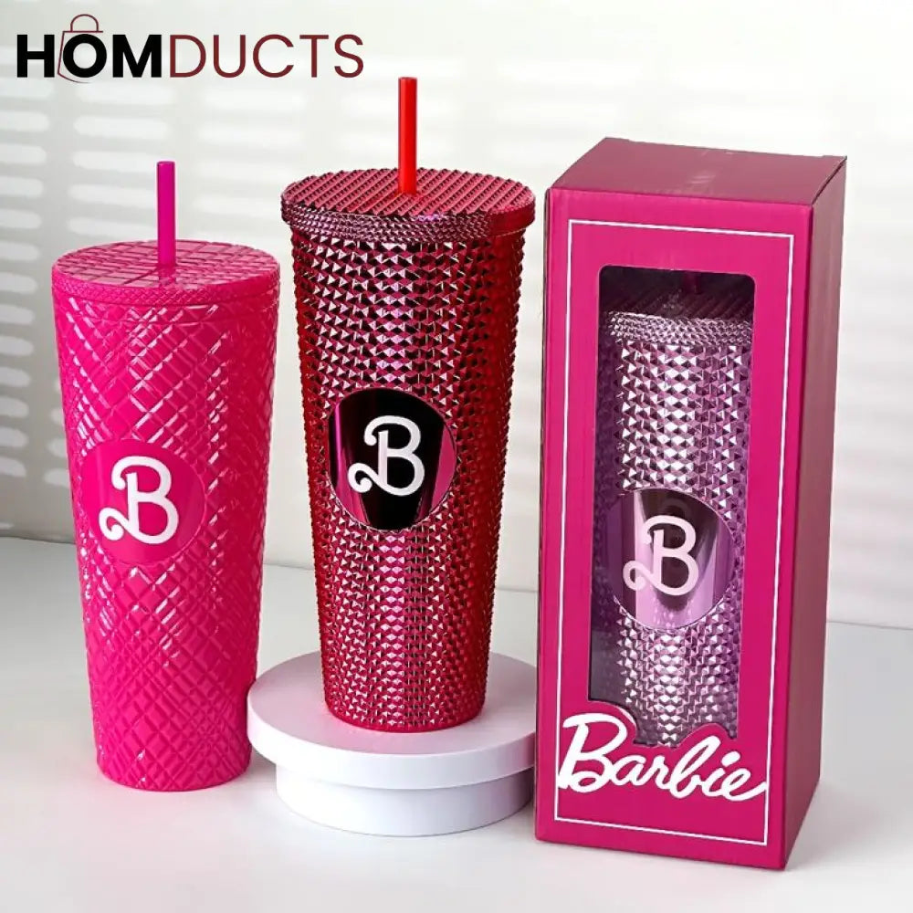 barbie sipper barbie plastic cups Barbie Straw Mug Stylish, Spill-Proof Portable Sipper for Girls
