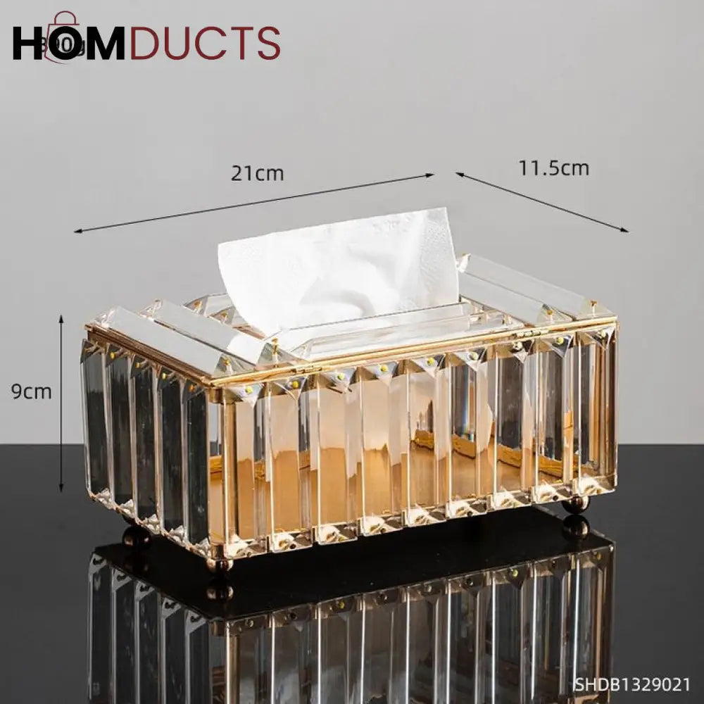 Crystal Glass Tissue Box