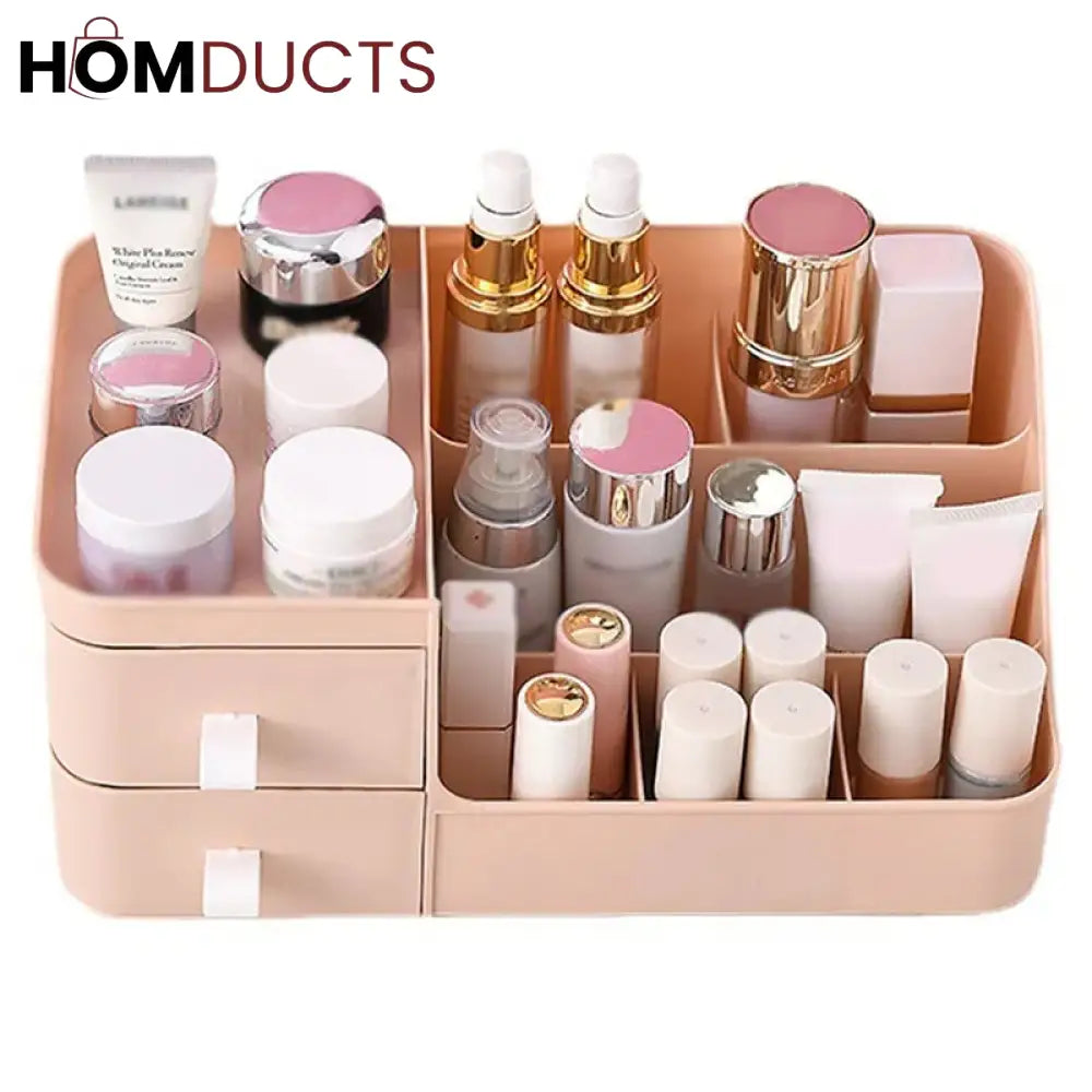 Desktop 2 Drawer Cosmetic Organizer J & C