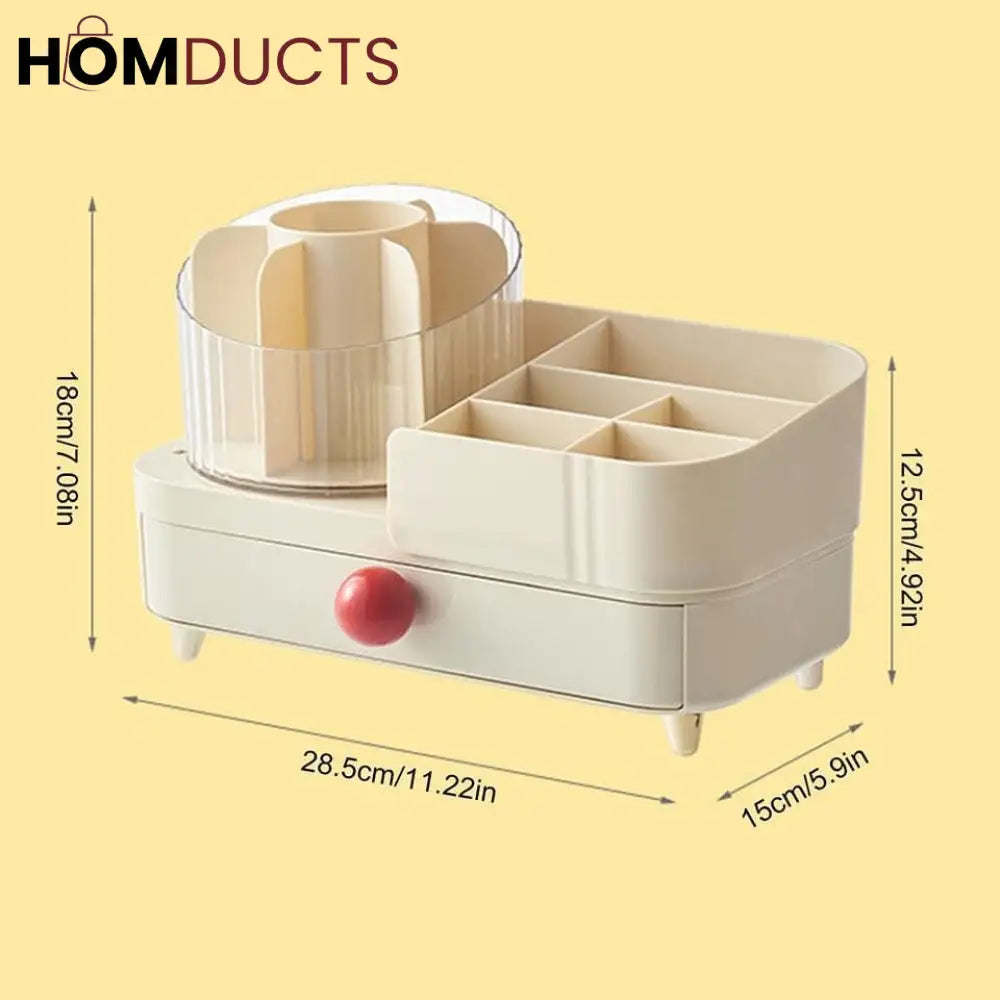 Desktop Rotating Cosmetic Organizer