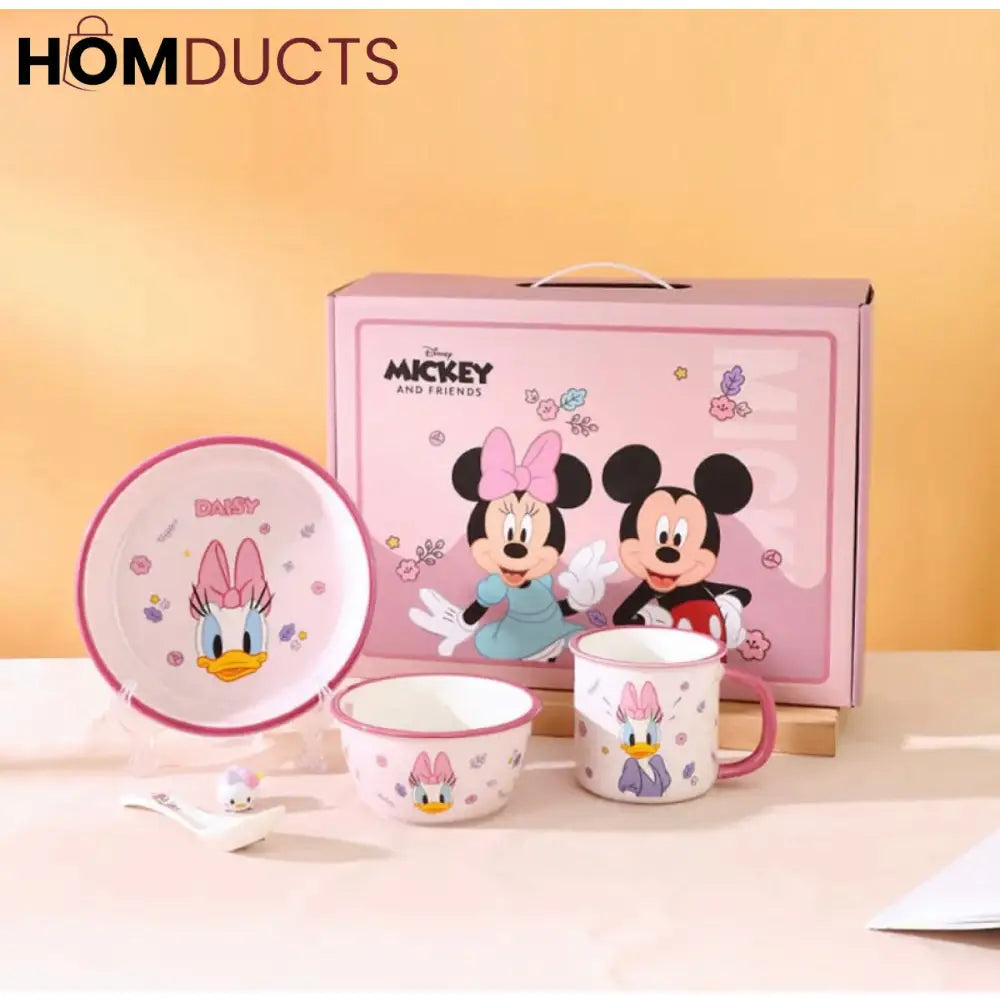 Disney Mickey & Friends Ceramic Bowl Set - 4 Pieces Daisy Duck