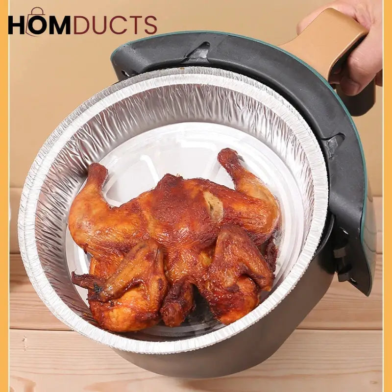 Disposable Aluminium Foil Pan For Air Fryer (10Pcs)