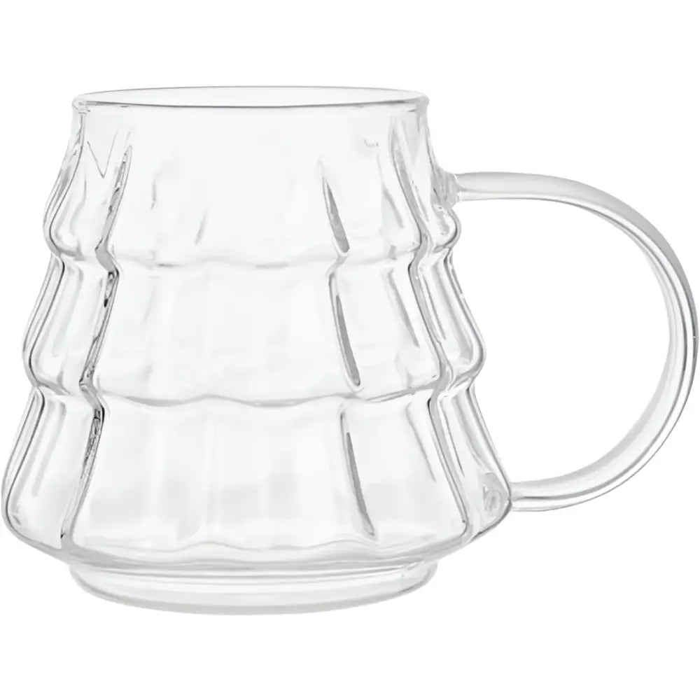 Durable Transparent Glass Coffee Mug with Handle - Easy Clean, Large Capacity