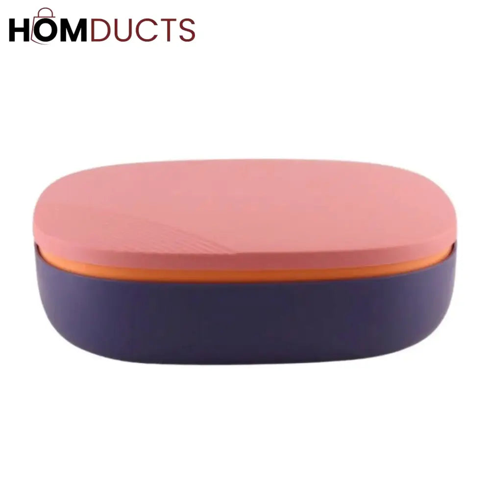 Elegant Macaron Candy Box – Multi-Section Snack Organizer with Lid