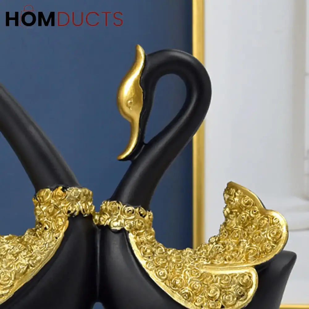 Elegant Swan Couple Statue - Perfect Wedding Gift & Home Decor