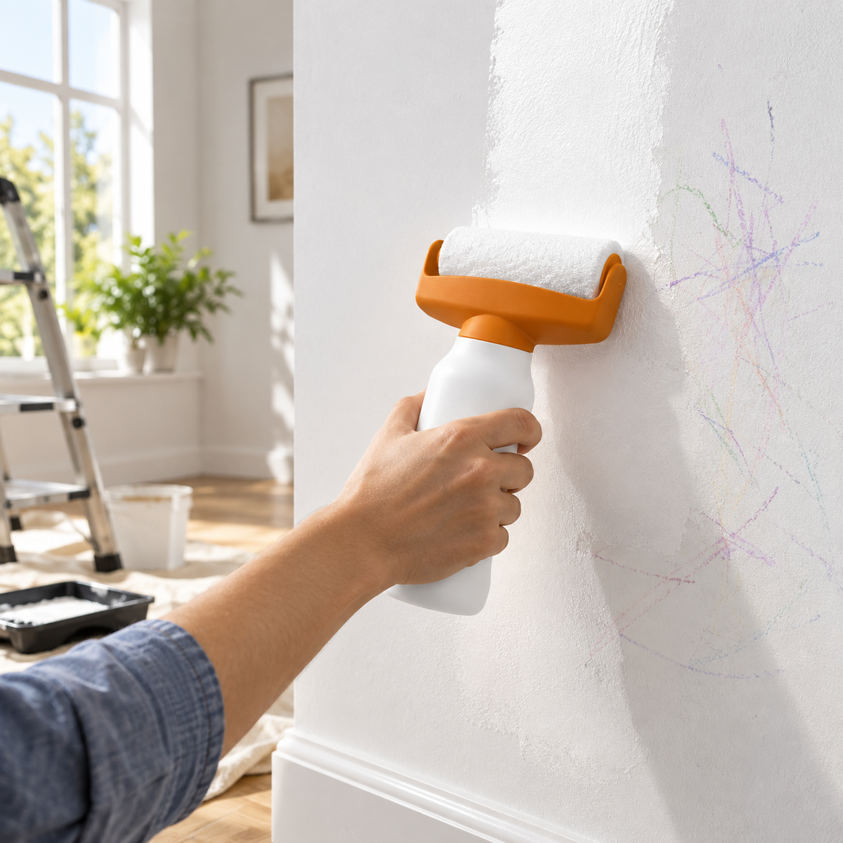 Handheld Wall Paint Roller Applicator for Marks & Touch-Ups