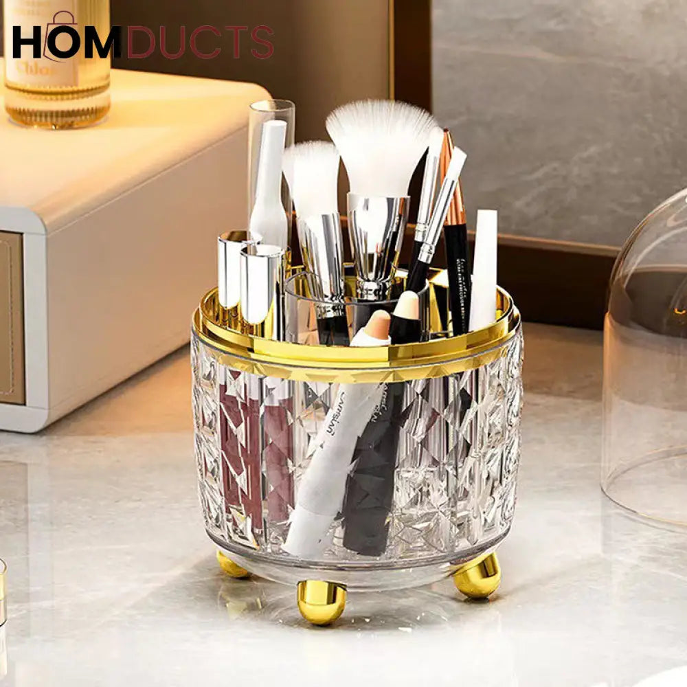 Glam Rotating Makeup Brush Holder