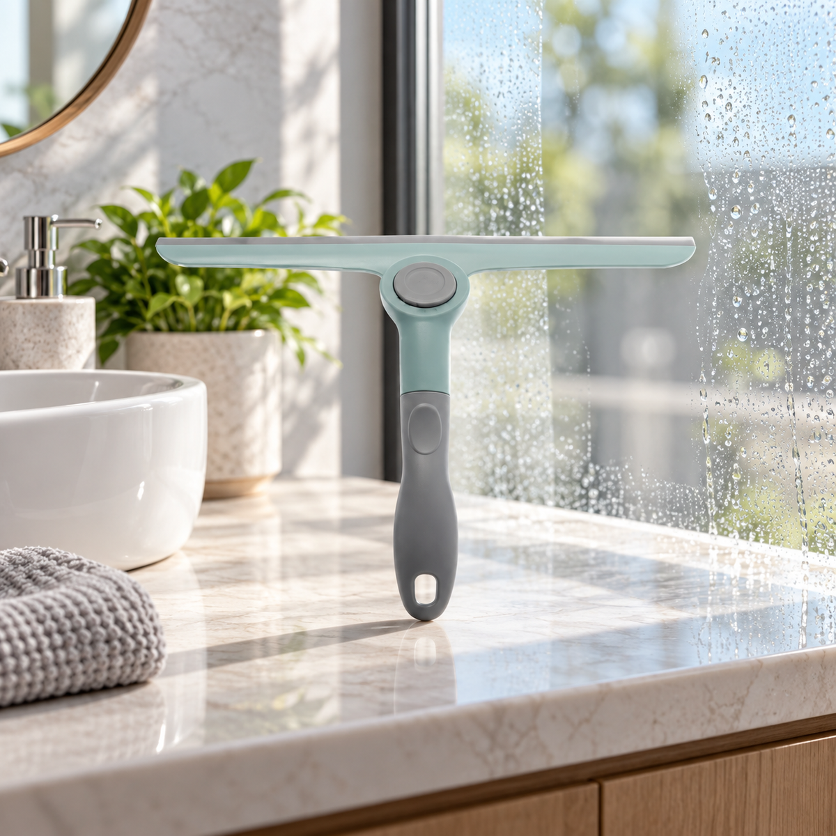 Foldable Press-Button Cleaning Wiper