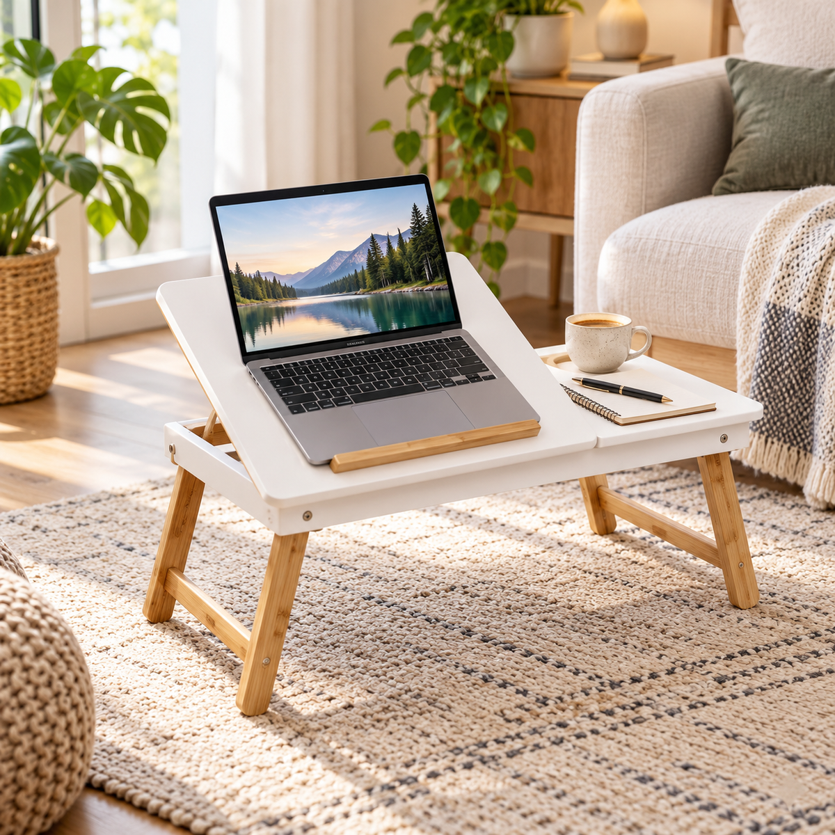 Imperial foldable bamboo laptop and study table