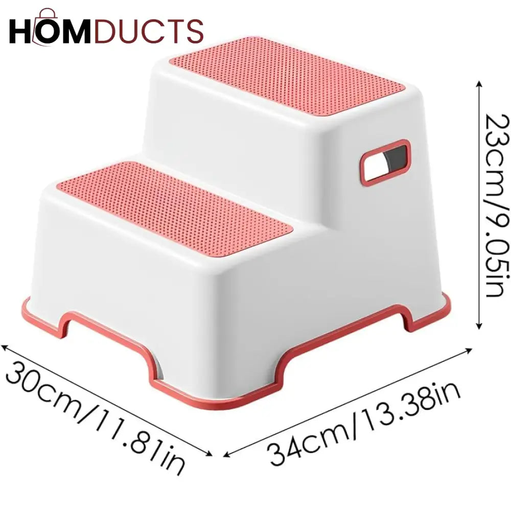 Kids 2-Step Stool: Safe, Dual-Purpose for Handwashing & Toilet Training