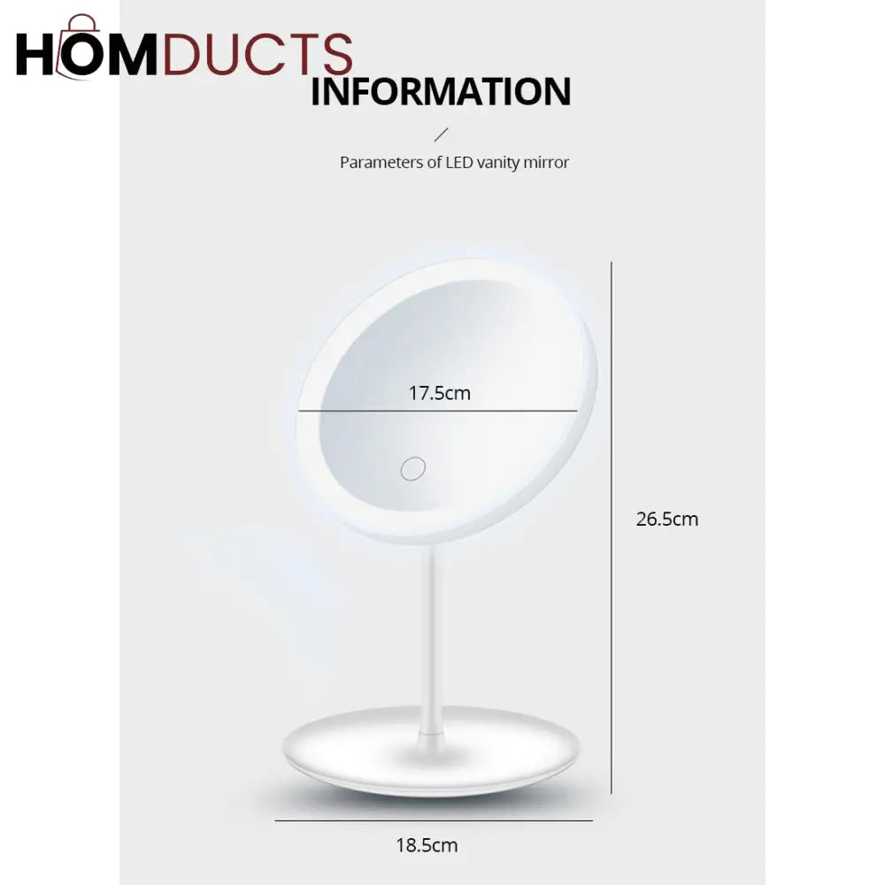 Led Light Makeup Mirror J & C Organizer