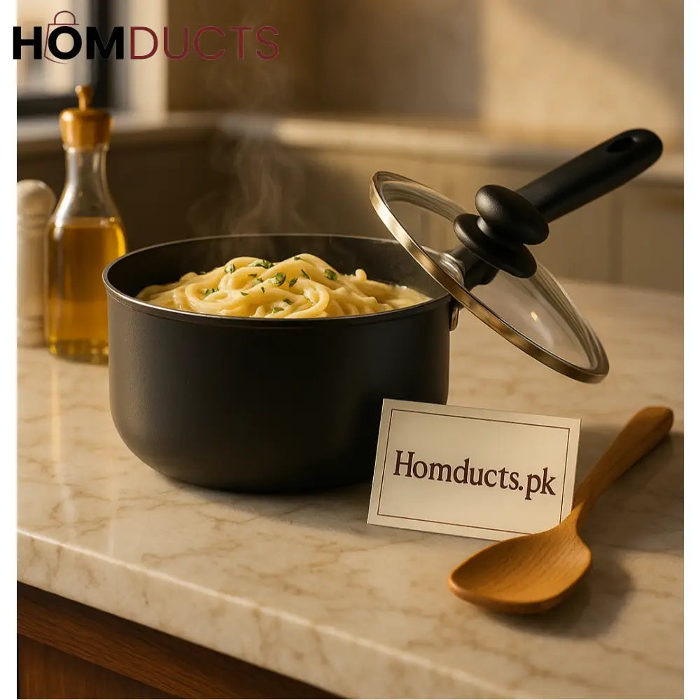 Lumina Premium Nonstick Saucepan with Glass Lid – 1pc