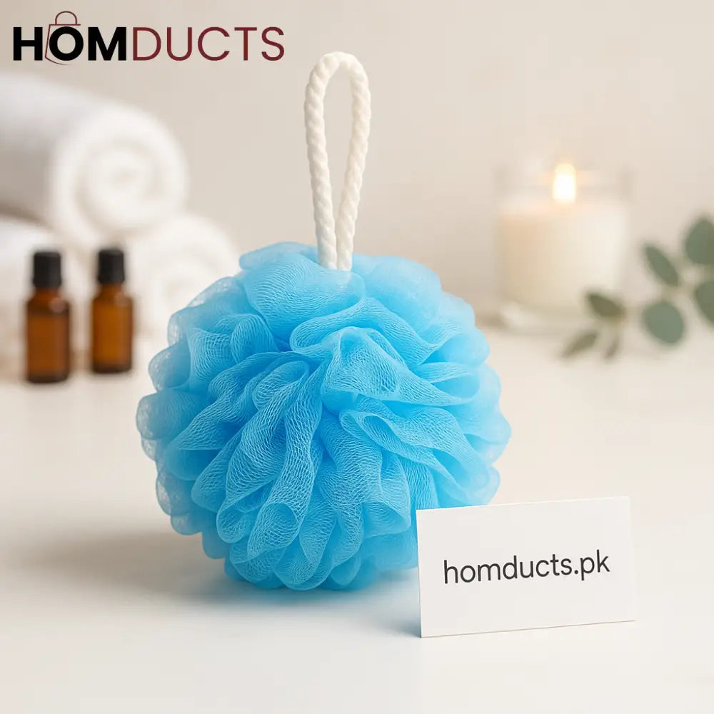 LuxeSpa Premium Bath Loofah – Soft Mesh Shower Puff