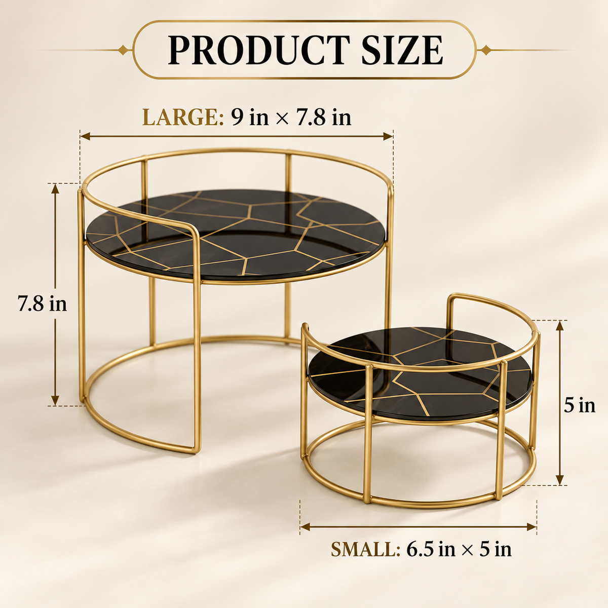 Luxury 2-tier vanity organizer dimensions
