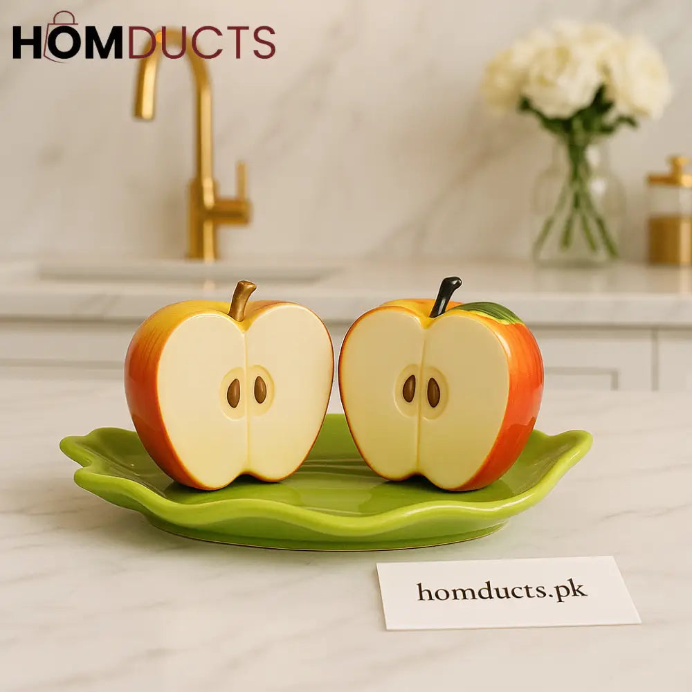 Luxury Ceramic Apple Salt & Pepper Shakers