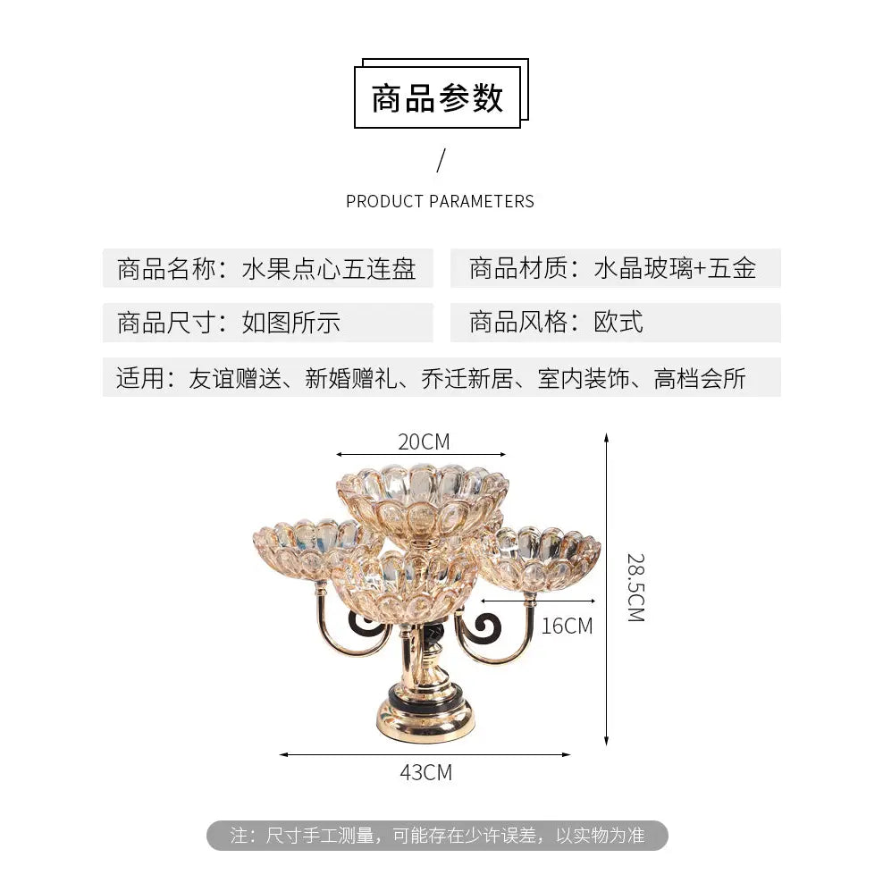 Luxury Rotating Fruit And Dry Dish