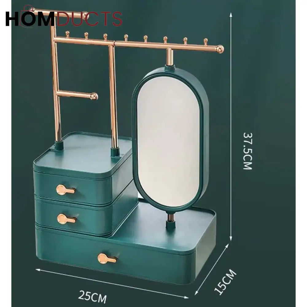 Luxury Vintage Jewelry And Cosmetic Organizer J & C