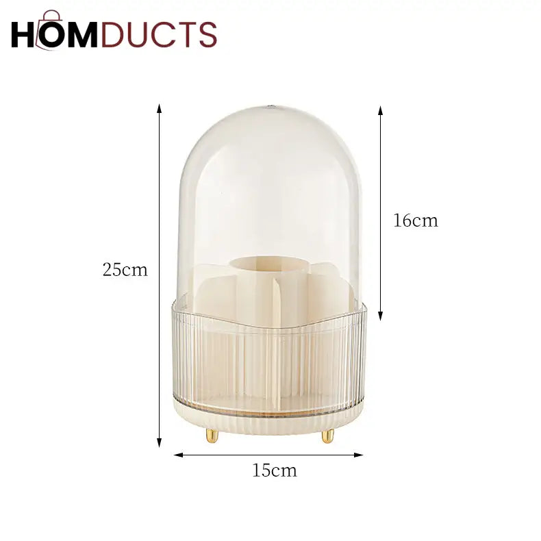 Makeup Brush Organiser With Dustproof Cover