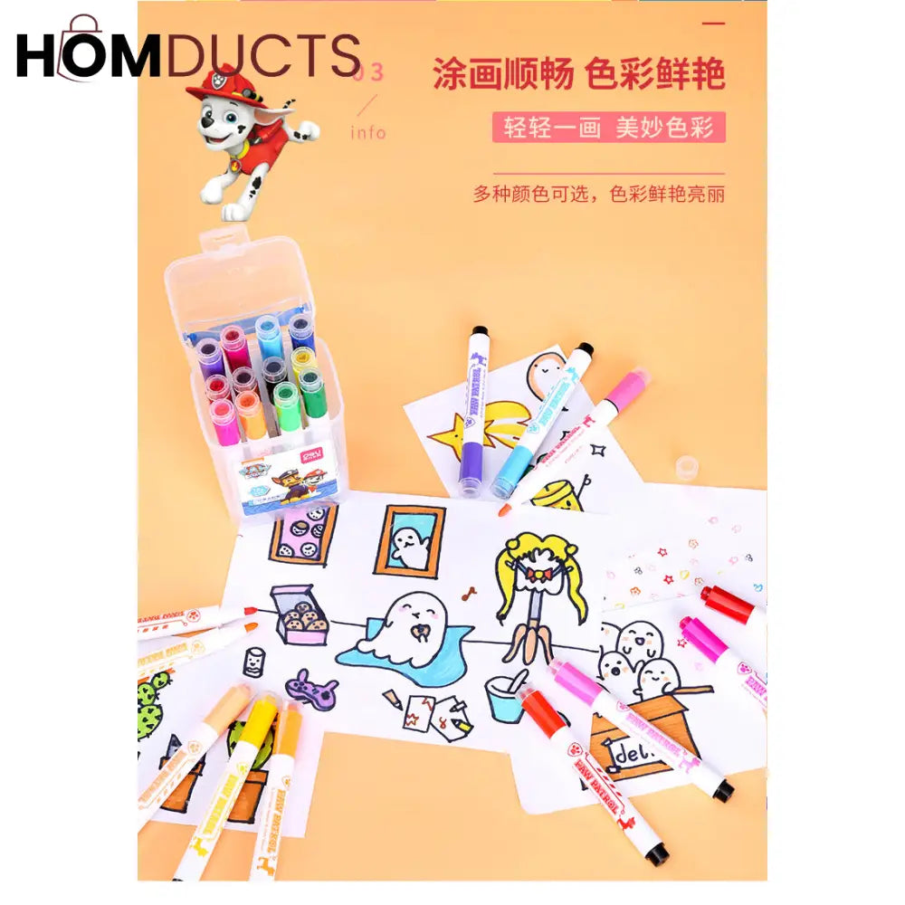 Marker Box With Stamp(12Pcs)
