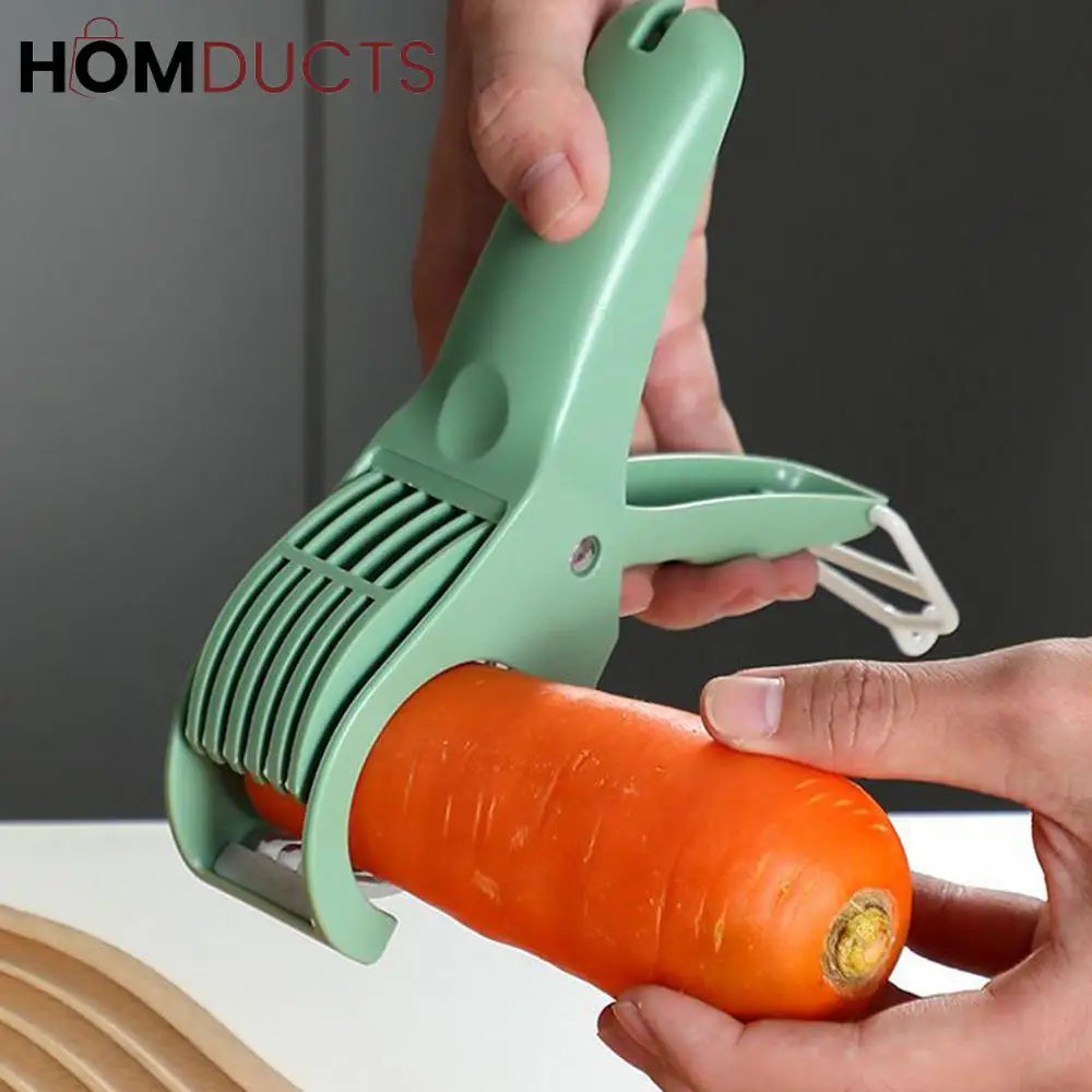Multi-Blade Handheld Vegetable Cutter – Quick Carrot Slicer & Julienne Tool