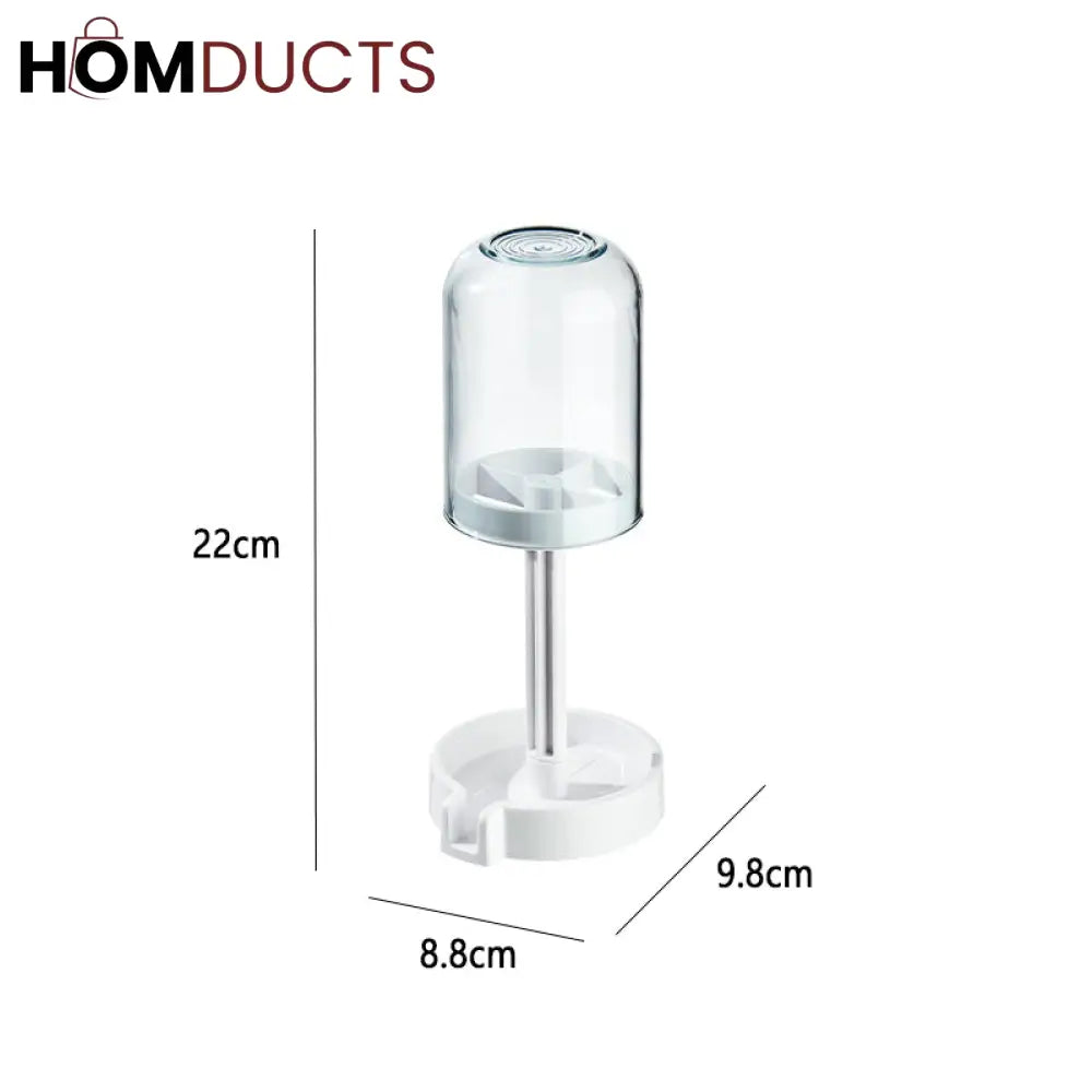 Multifunctional Toothbrush Holder with Quick-Dry Cup & Toothpaste Organizer