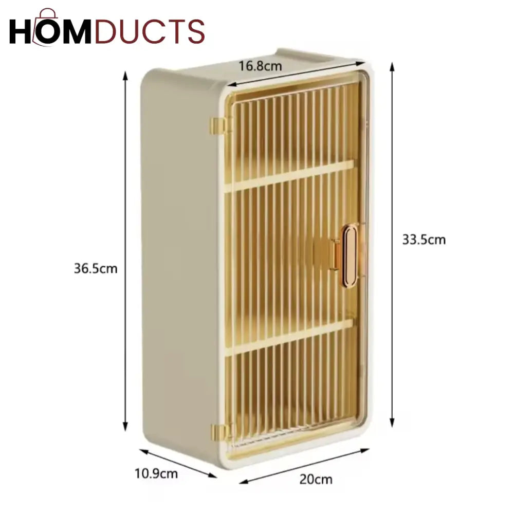 Multipurpose Bathroom Wall Cabinet With Tissue Holder